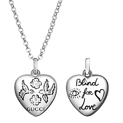 blind for love pendant necklace.